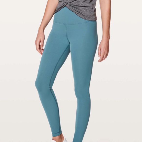 Lululemon Wunder Under Hi-Rise Tight 28" in Persian Blue size 4 - Picture 2 of 6